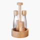 Oil Dispenser & Salt Shaker Set - 4 Pcs